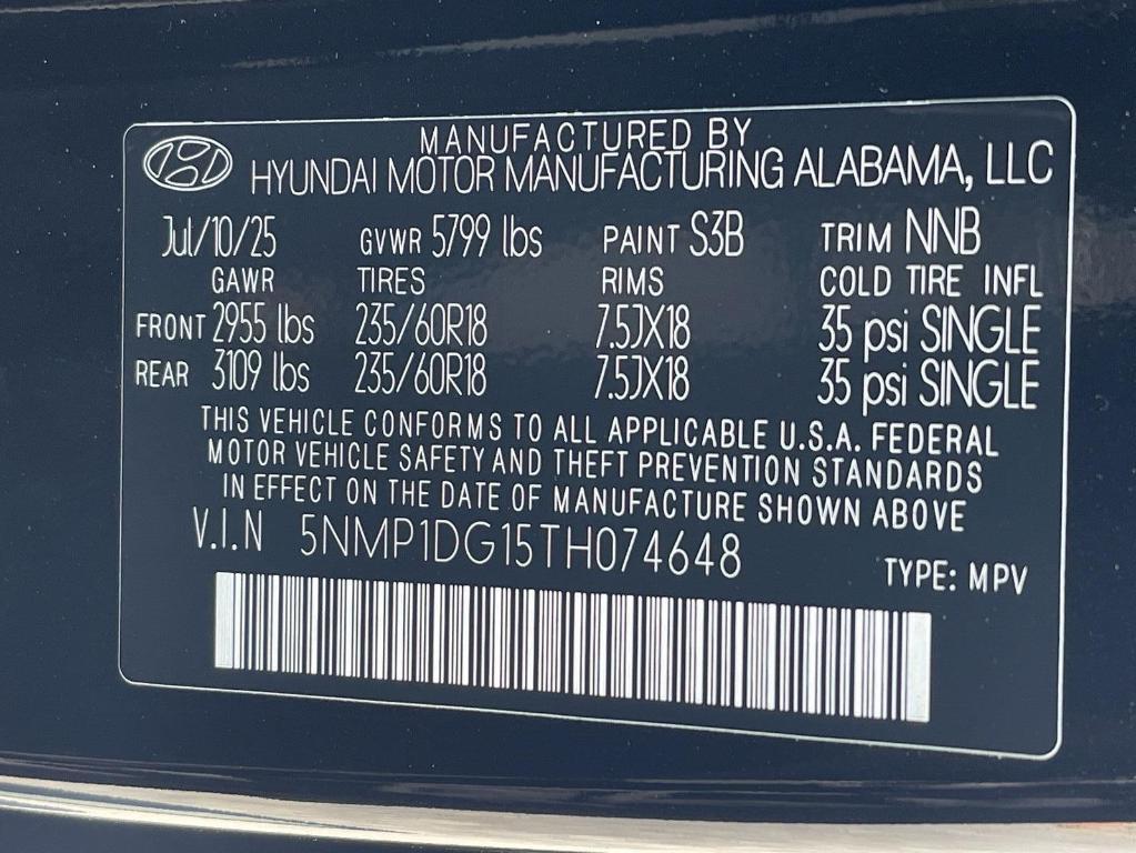 new 2026 Hyundai SANTA FE HEV car, priced at $39,603