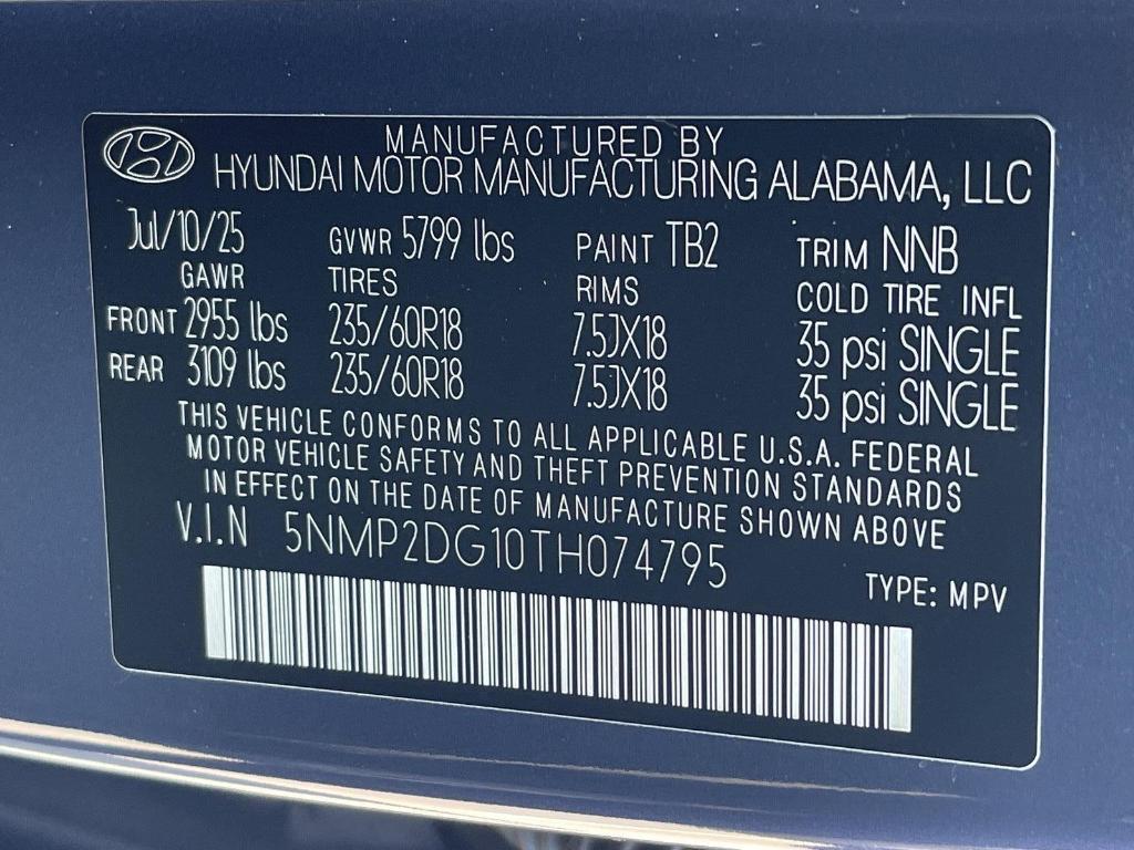 new 2026 Hyundai SANTA FE HEV car, priced at $41,852