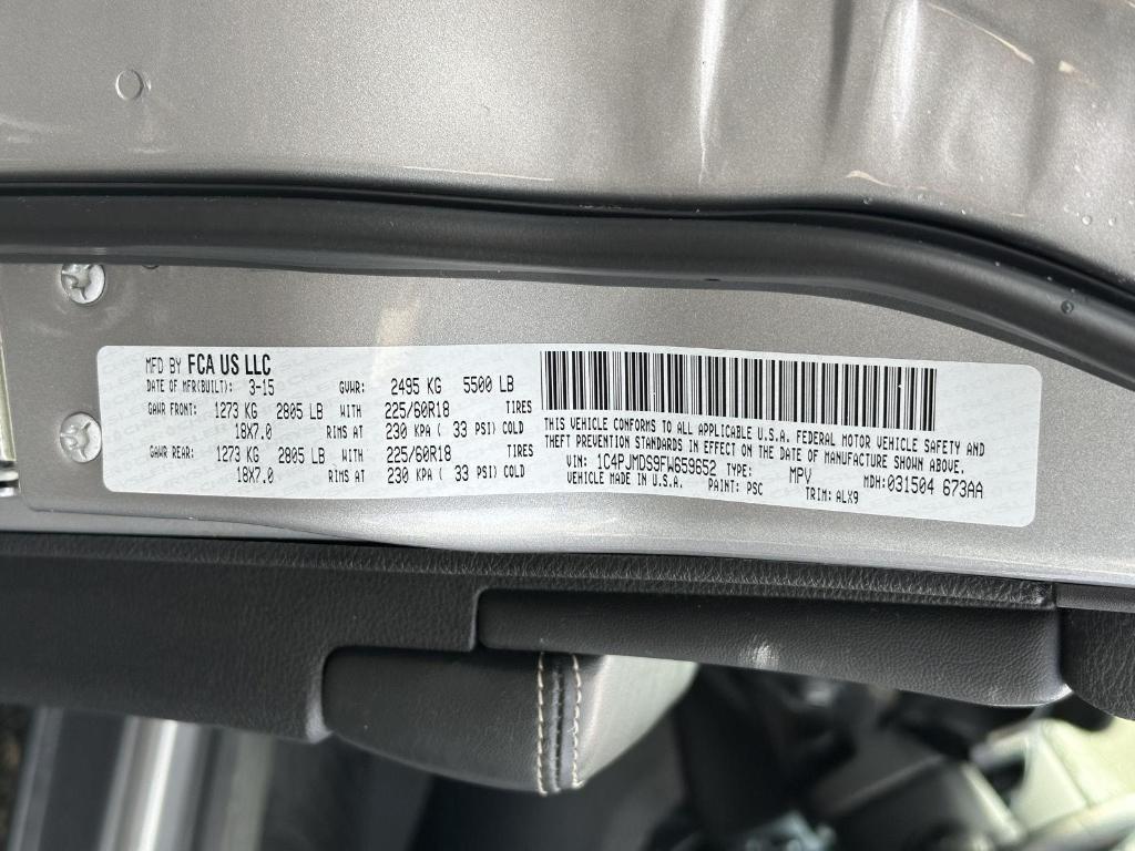 used 2015 Jeep Cherokee car, priced at $12,995