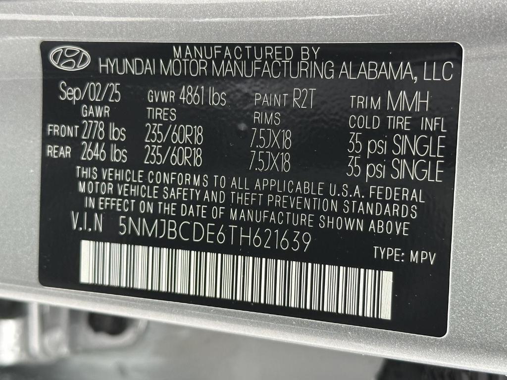 new 2026 Hyundai Tucson car, priced at $33,709