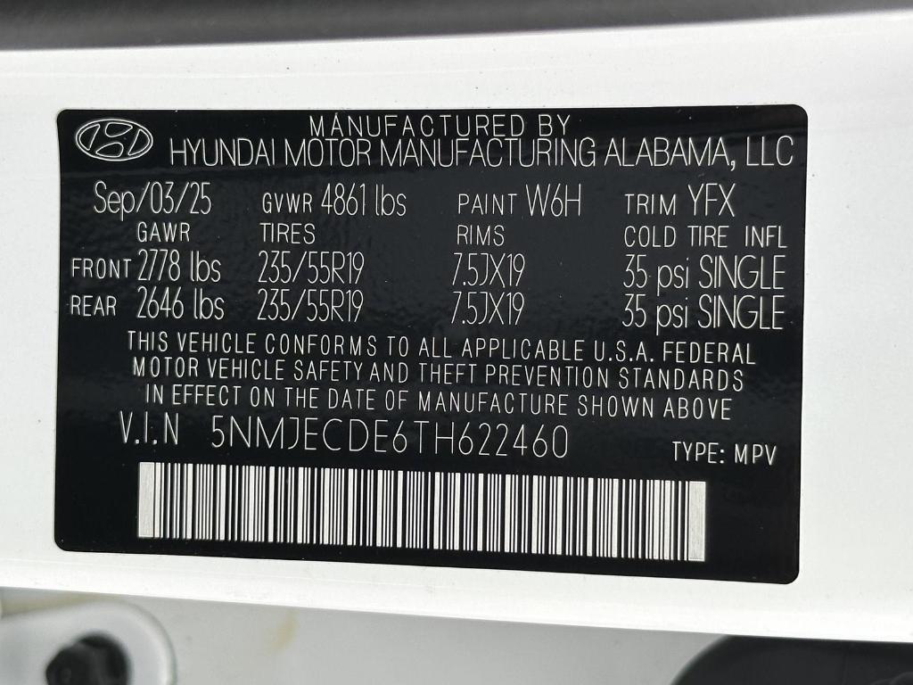 new 2026 Hyundai Tucson car, priced at $43,875