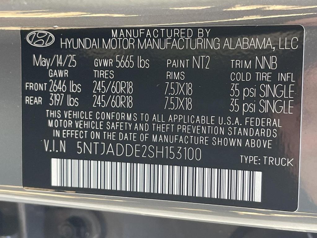 new 2025 Hyundai SANTA CRUZ car, priced at $31,970