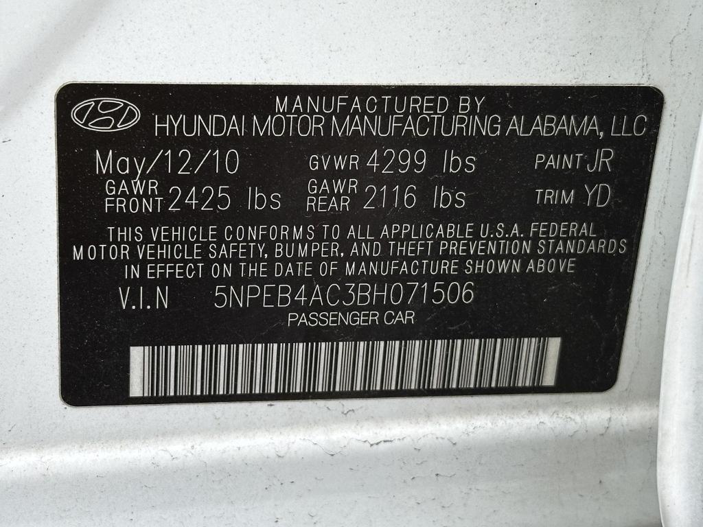 used 2011 Hyundai Sonata car, priced at $6,695