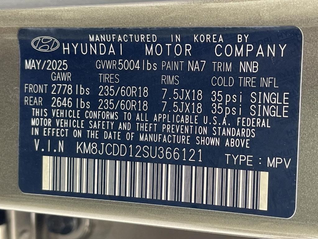 new 2025 Hyundai TUCSON Hybrid car, priced at $37,975