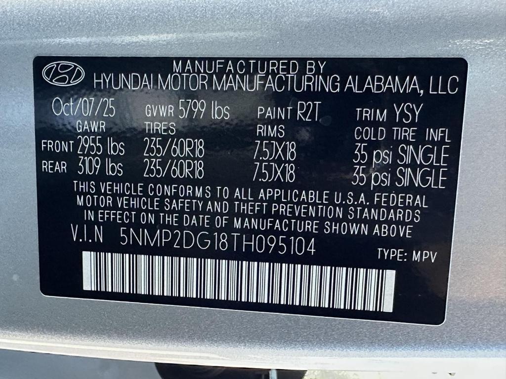 new 2026 Hyundai SANTA FE HEV car, priced at $41,860