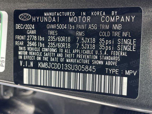 new 2025 Hyundai TUCSON Hybrid car, priced at $37,564