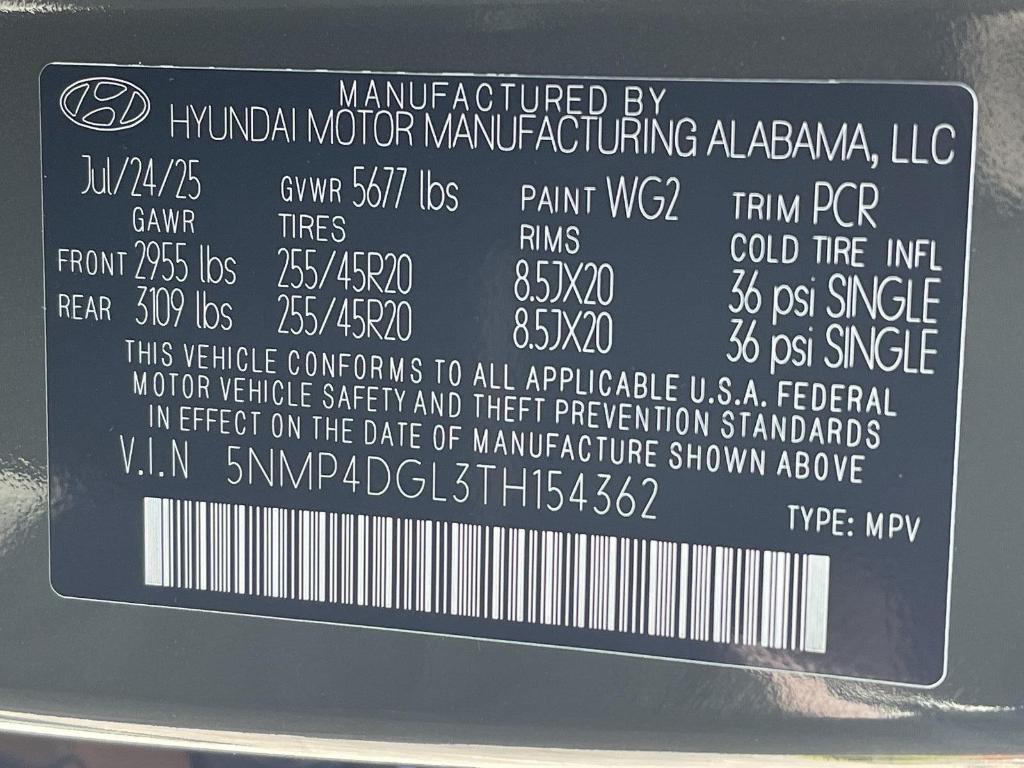 new 2026 Hyundai Santa Fe car, priced at $47,121