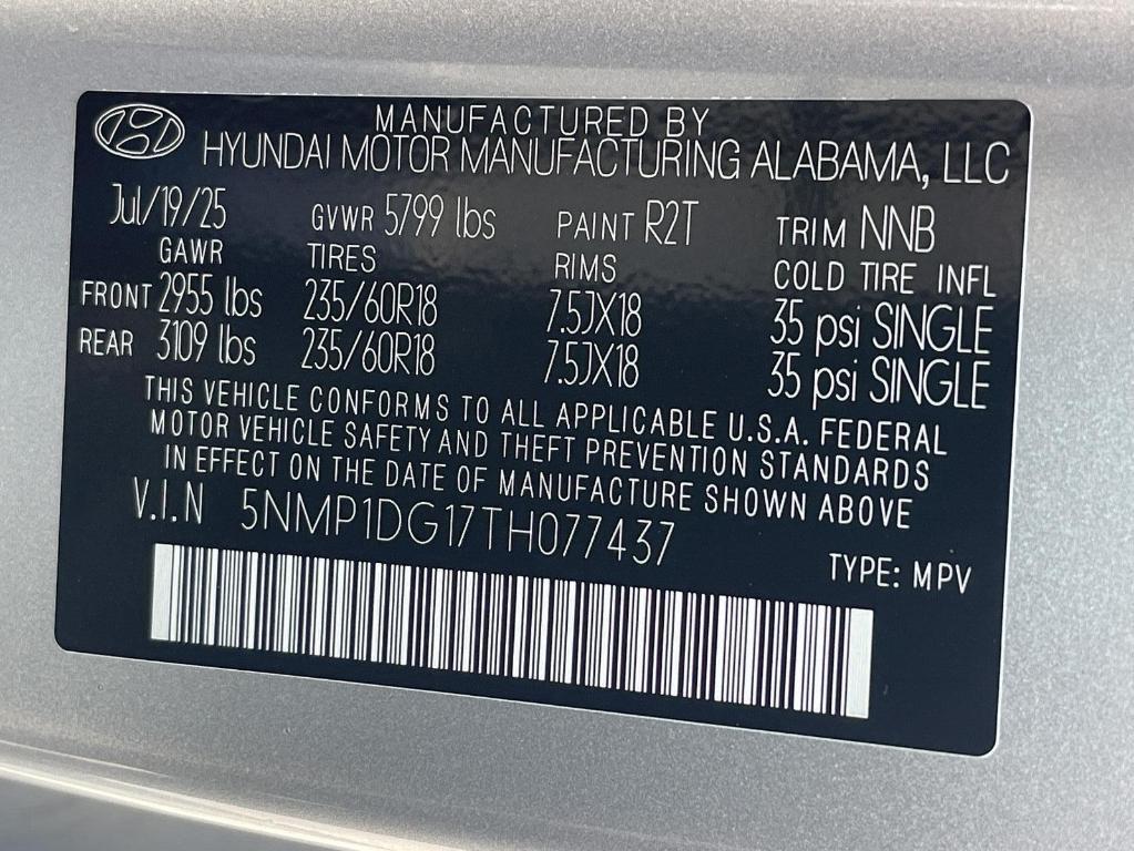 new 2026 Hyundai SANTA FE HEV car, priced at $39,452