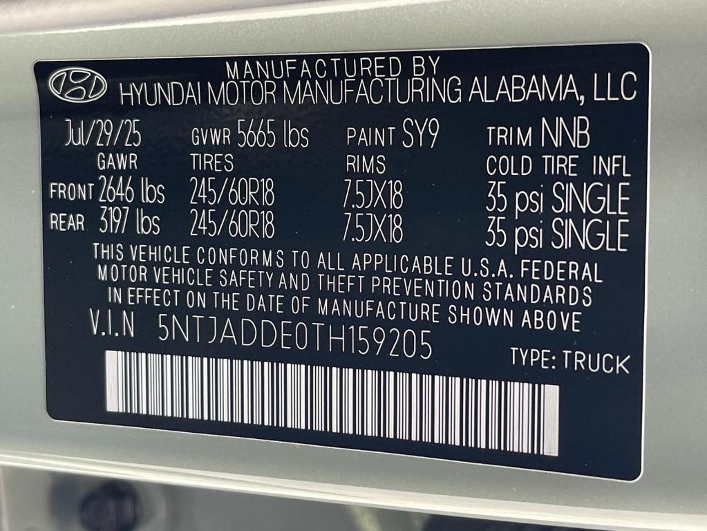 new 2026 Hyundai SANTA CRUZ car, priced at $33,436