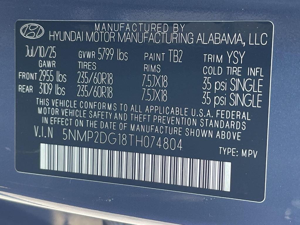 new 2026 Hyundai SANTA FE HEV car, priced at $41,852