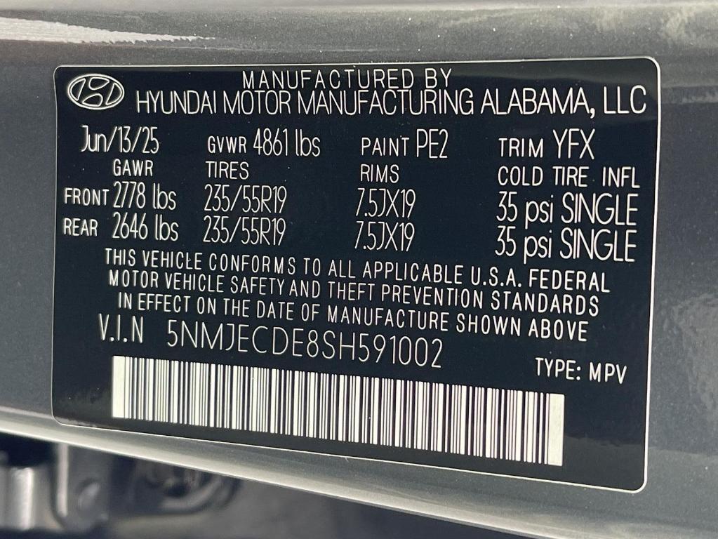 new 2025 Hyundai Tucson car, priced at $40,945