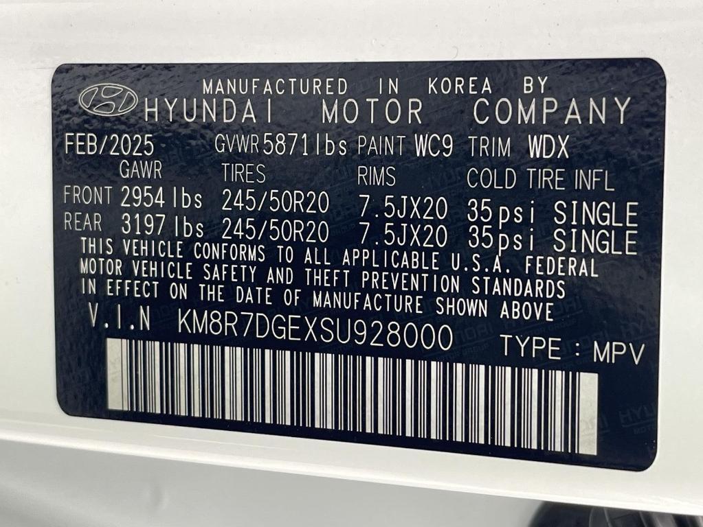 new 2025 Hyundai Palisade car, priced at $54,185