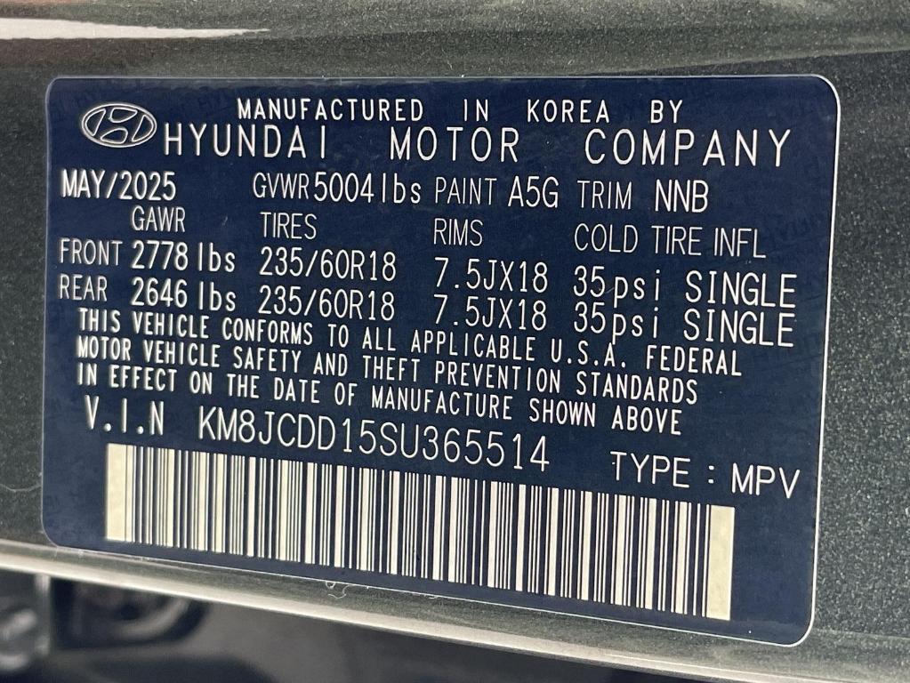 new 2025 Hyundai TUCSON Hybrid car, priced at $38,014