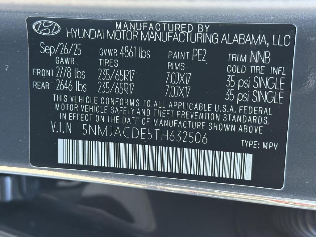 new 2026 Hyundai Tucson car, priced at $32,413