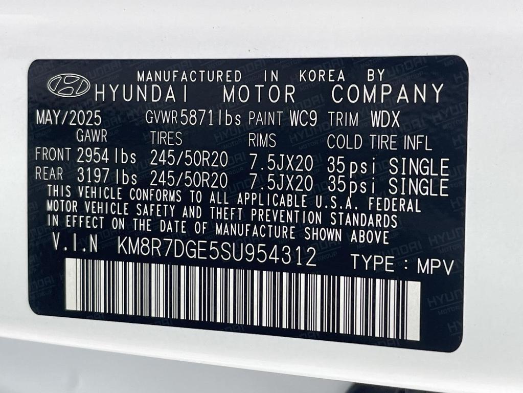 new 2025 Hyundai Palisade car, priced at $54,299