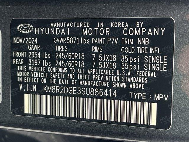 new 2025 Hyundai Palisade car, priced at $43,710