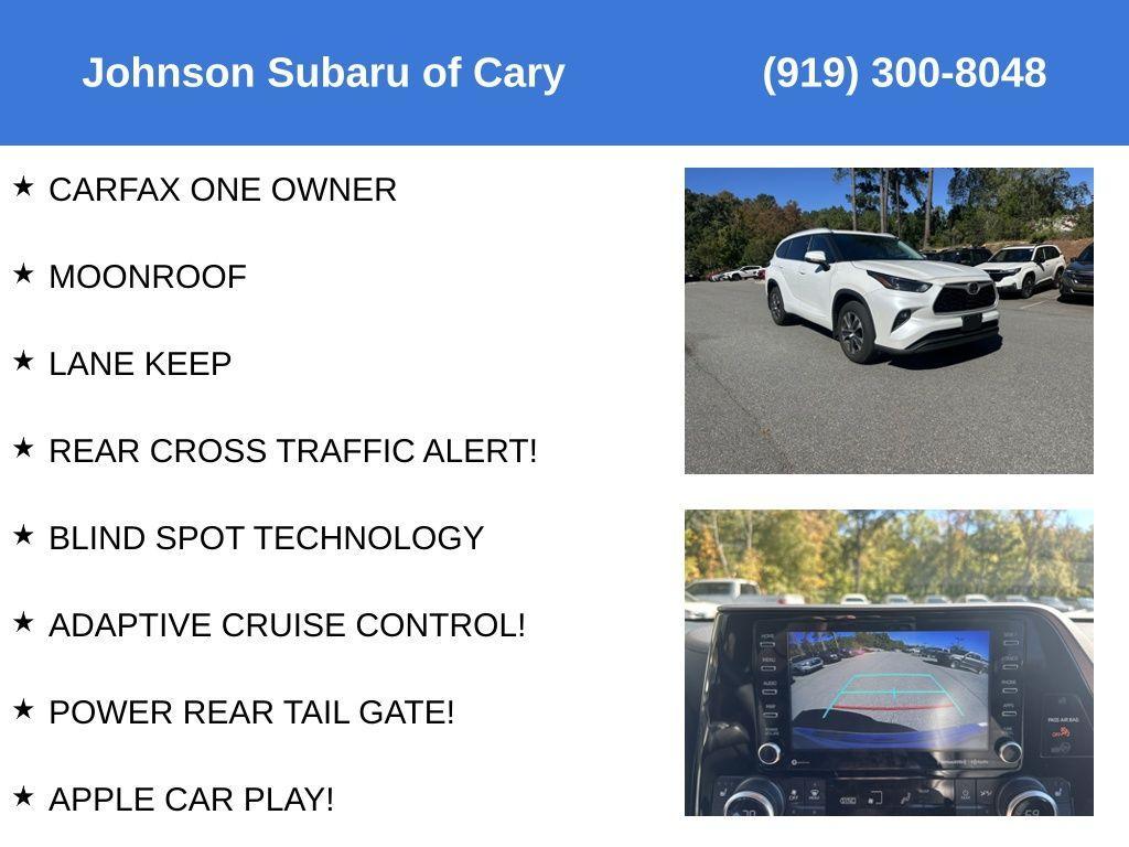 used 2022 Toyota Highlander car, priced at $37,995