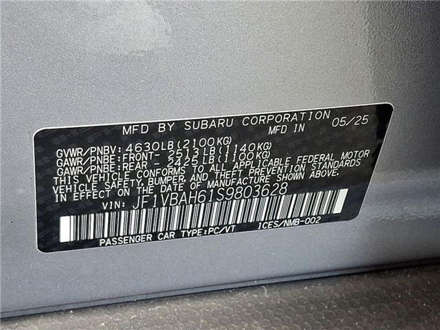 new 2025 Subaru WRX car, priced at $37,039