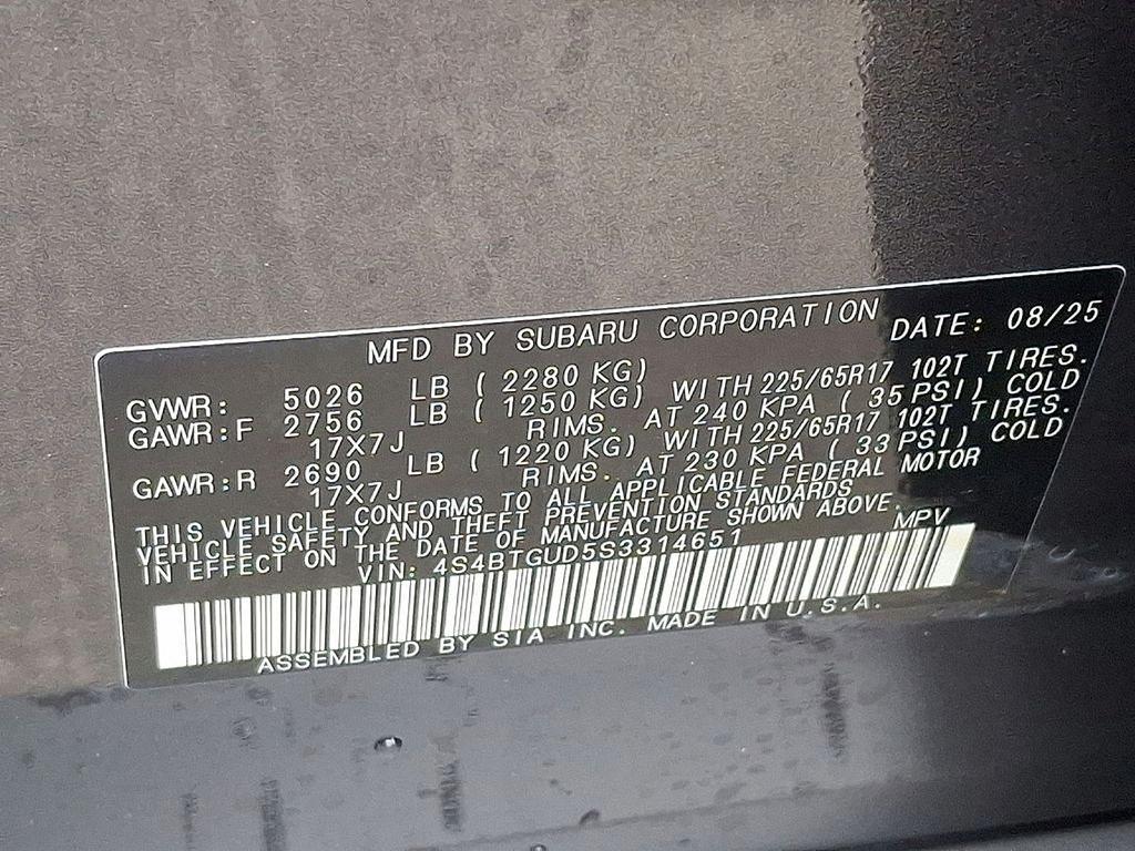 new 2025 Subaru Outback car, priced at $46,377