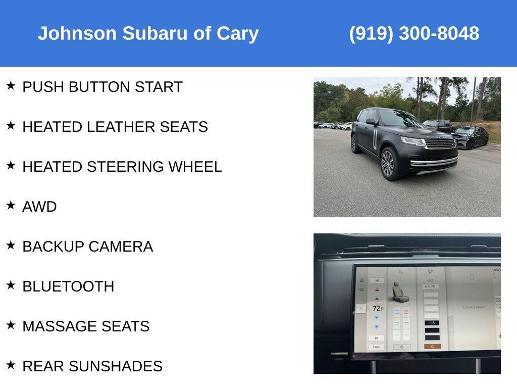 used 2024 Land Rover Range Rover car, priced at $120,999