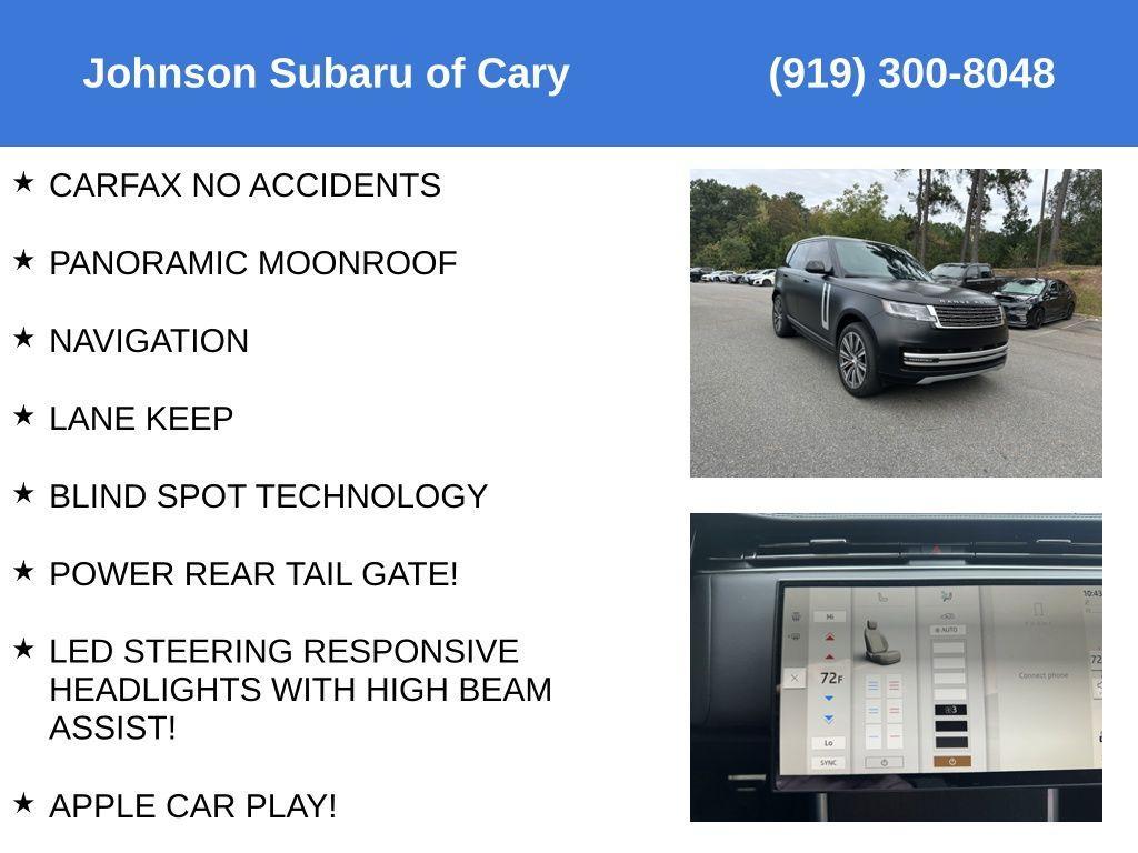 used 2024 Land Rover Range Rover car, priced at $120,999