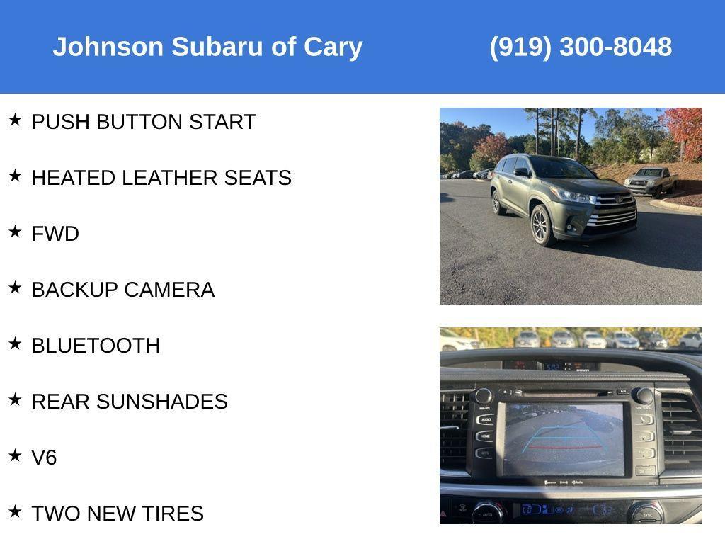 used 2018 Toyota Highlander car, priced at $26,498