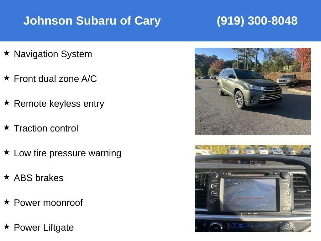 used 2018 Toyota Highlander car, priced at $26,498