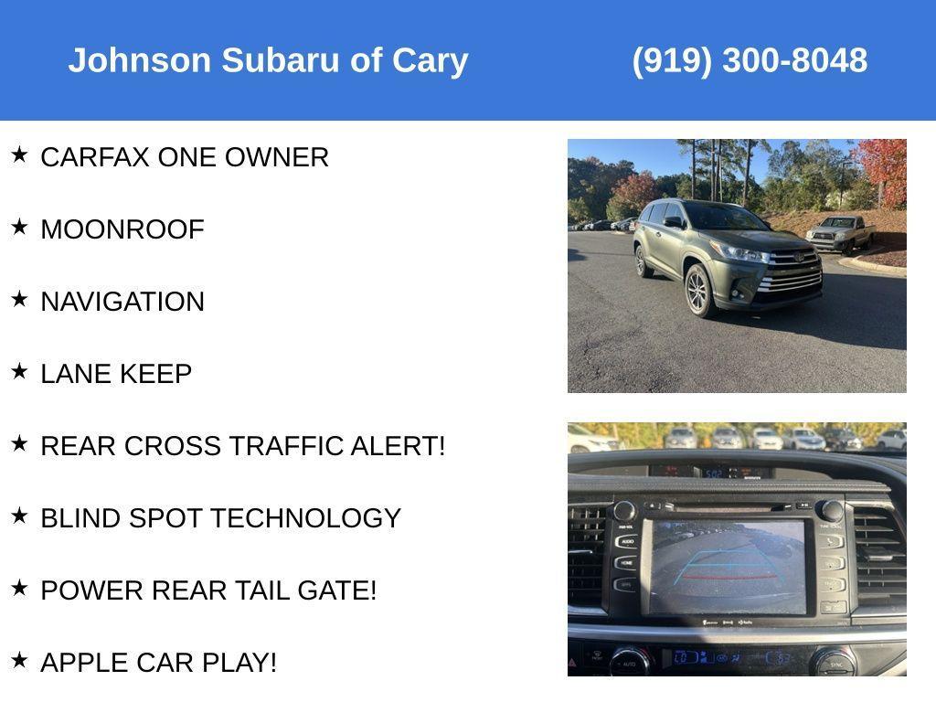 used 2018 Toyota Highlander car, priced at $26,498