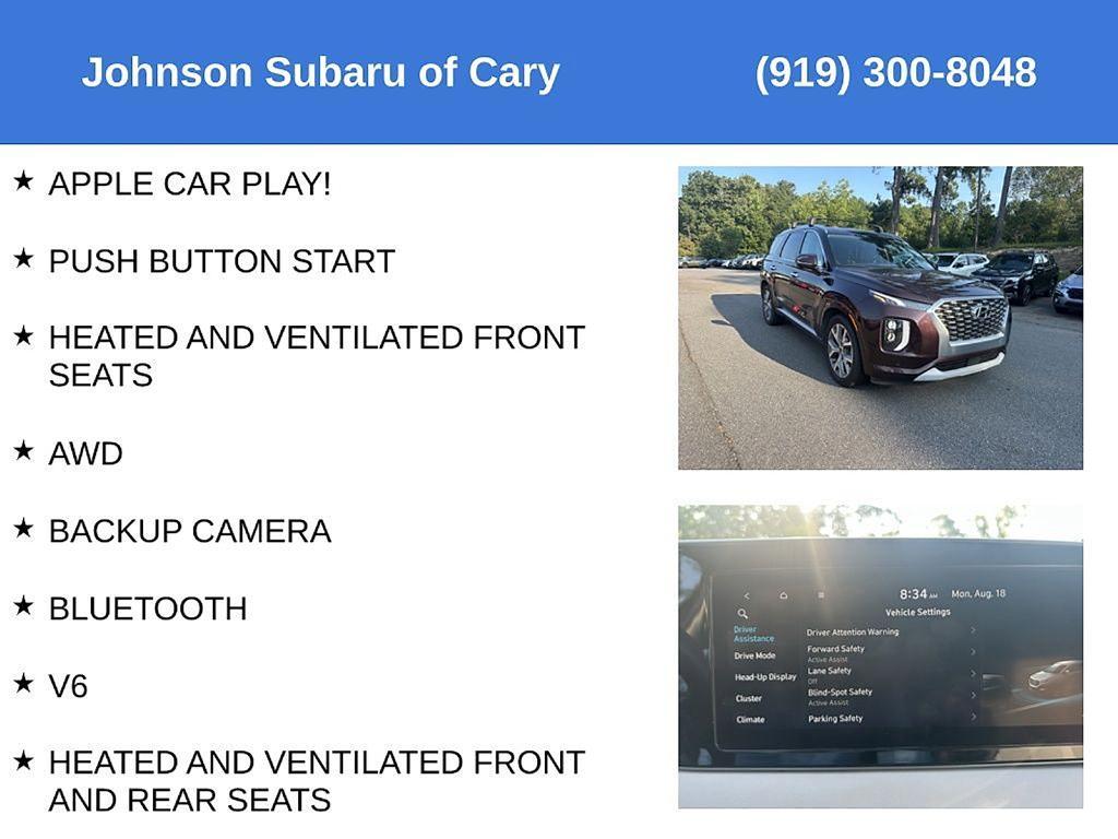 used 2021 Hyundai Palisade car, priced at $27,997