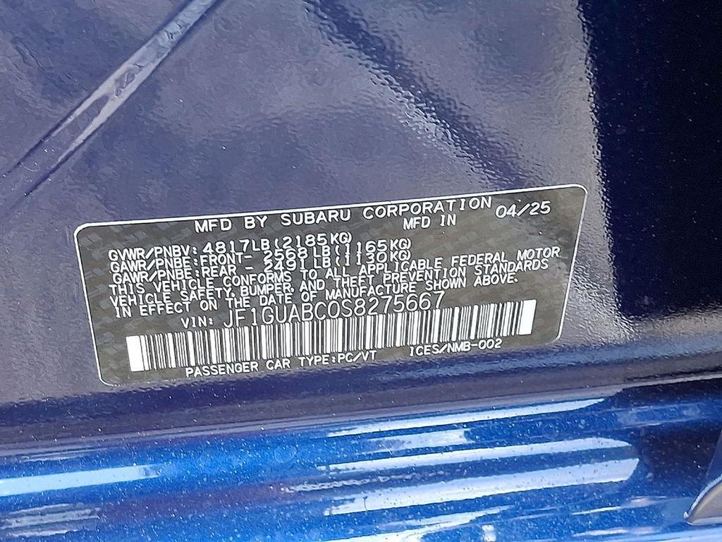 new 2025 Subaru Impreza car, priced at $26,812
