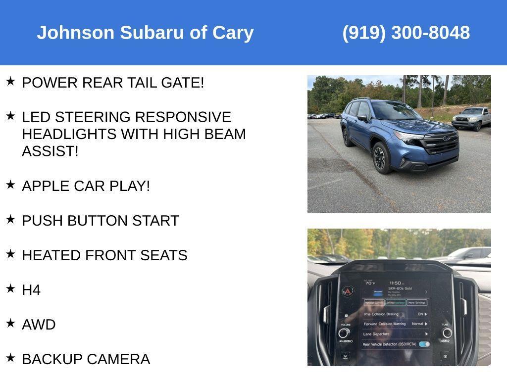 used 2025 Subaru Forester car, priced at $32,999