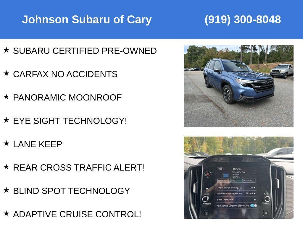 used 2025 Subaru Forester car, priced at $32,999