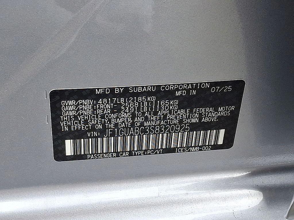new 2025 Subaru Impreza car, priced at $26,410