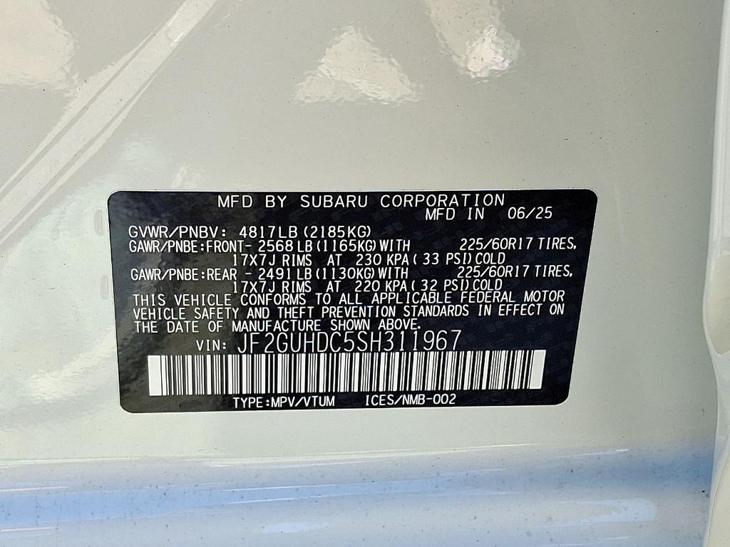 new 2025 Subaru Crosstrek car, priced at $32,582