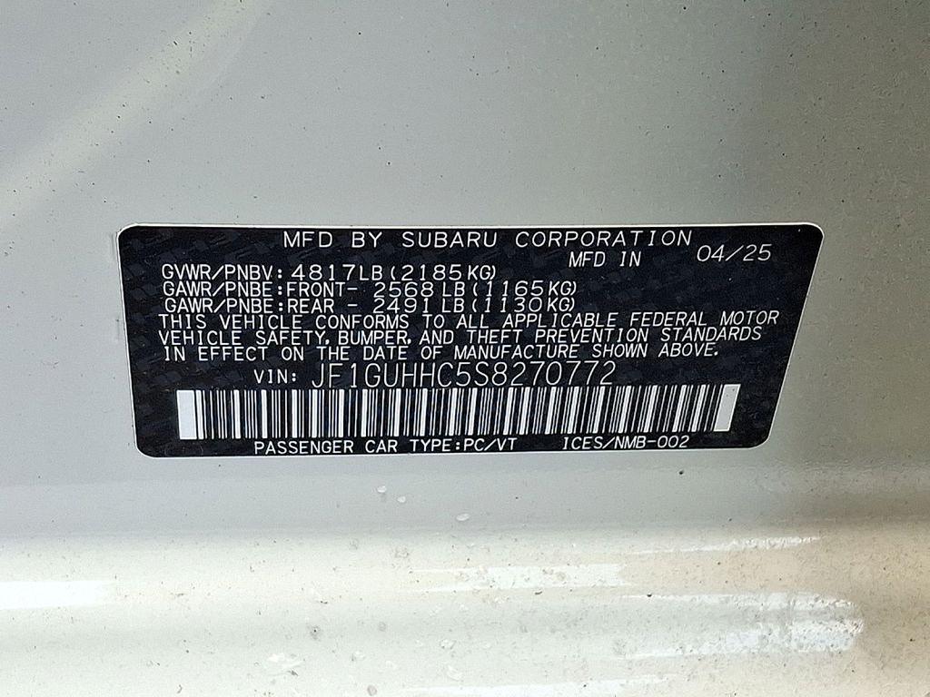 new 2025 Subaru Impreza car, priced at $30,656
