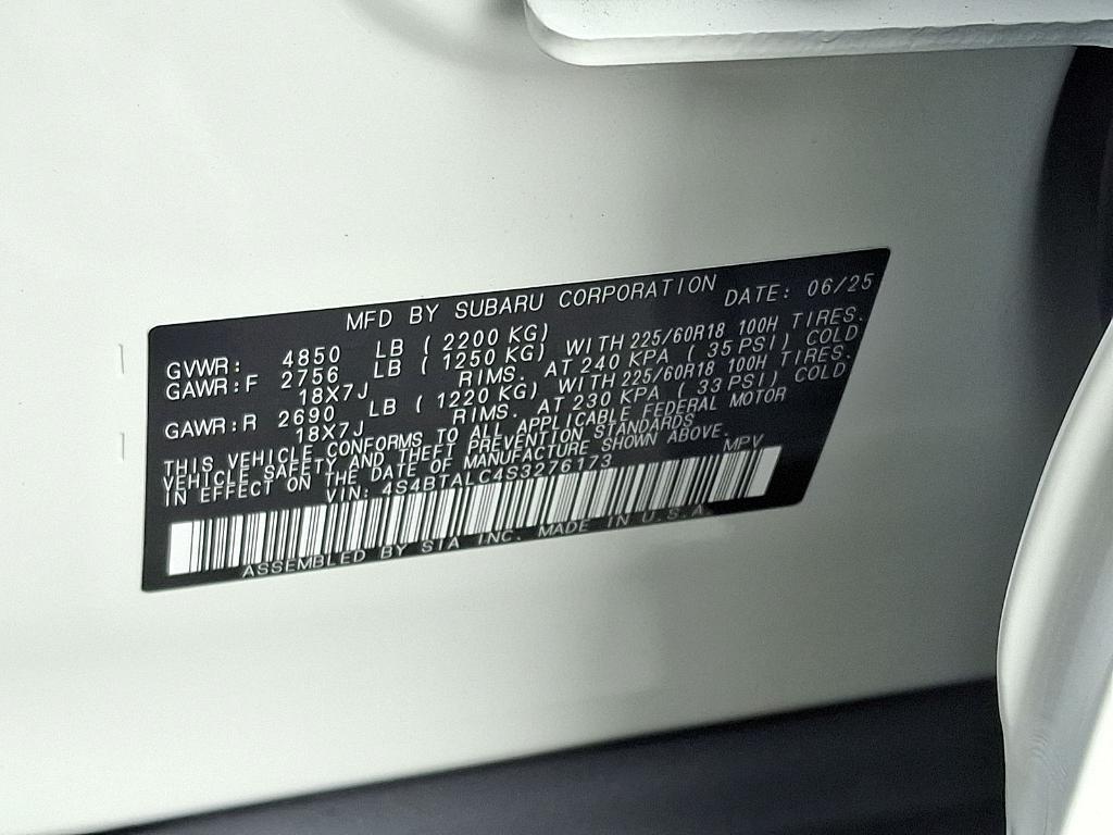 new 2025 Subaru Outback car, priced at $40,489