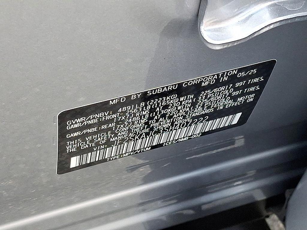 new 2025 Subaru Forester car, priced at $40,938