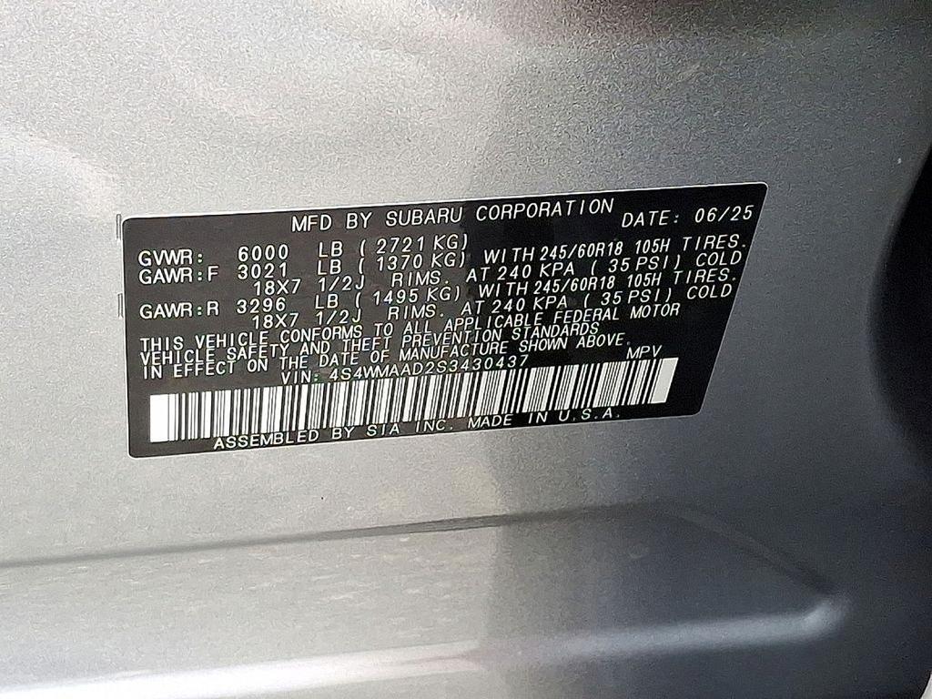 new 2025 Subaru Ascent car, priced at $42,695