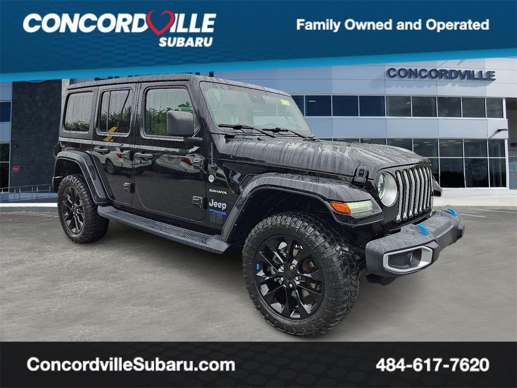 used 2021 Jeep Wrangler Unlimited 4xe car, priced at $32,750