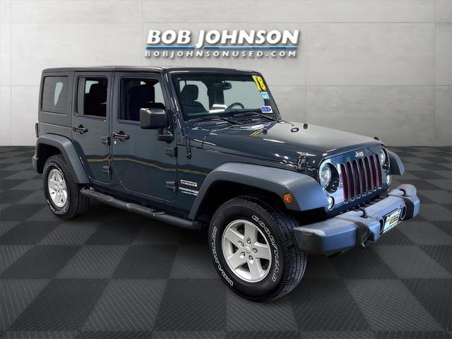 used 2018 Jeep Wrangler JK Unlimited car, priced at $15,700