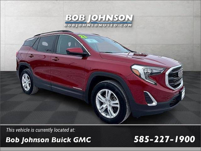 used 2021 GMC Terrain car, priced at $19,688