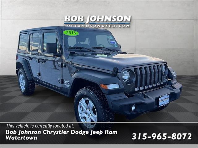 used 2018 Jeep Wrangler Unlimited car, priced at $21,533