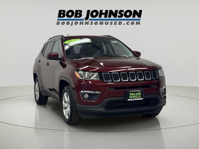 used 2021 Jeep Compass car, priced at $19,860