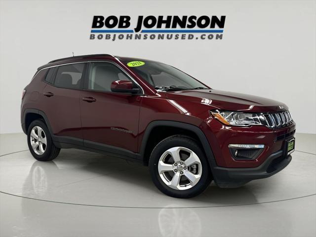 used 2021 Jeep Compass car, priced at $19,860