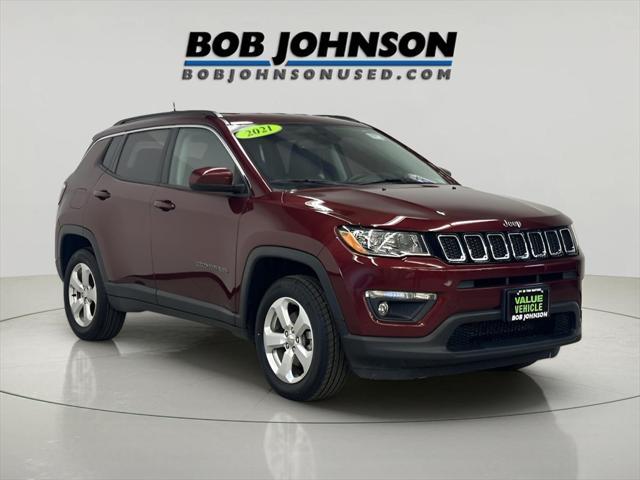 used 2021 Jeep Compass car, priced at $19,860