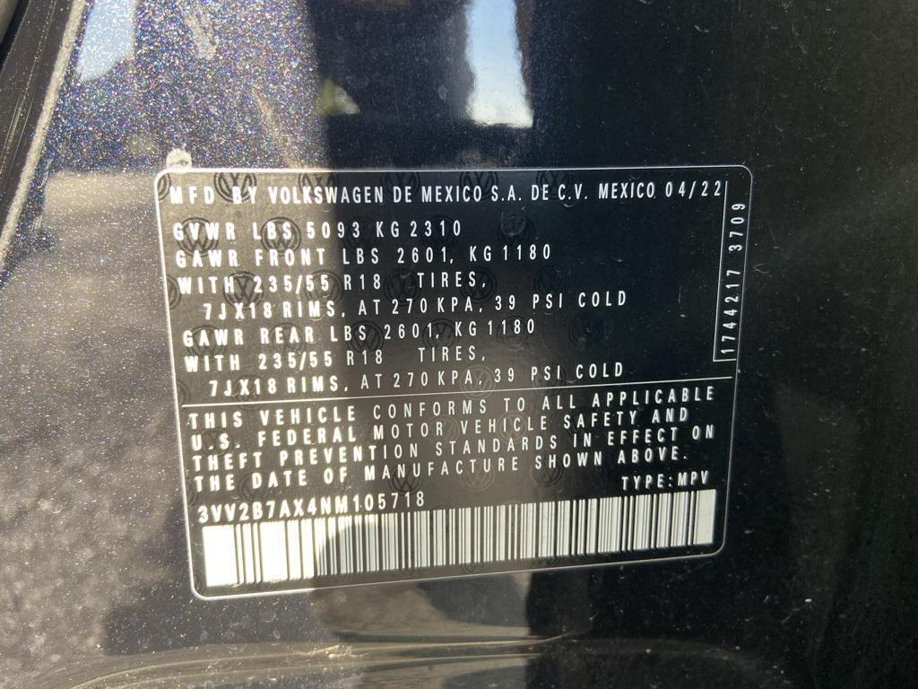 used 2022 Volkswagen Tiguan car, priced at $23,926