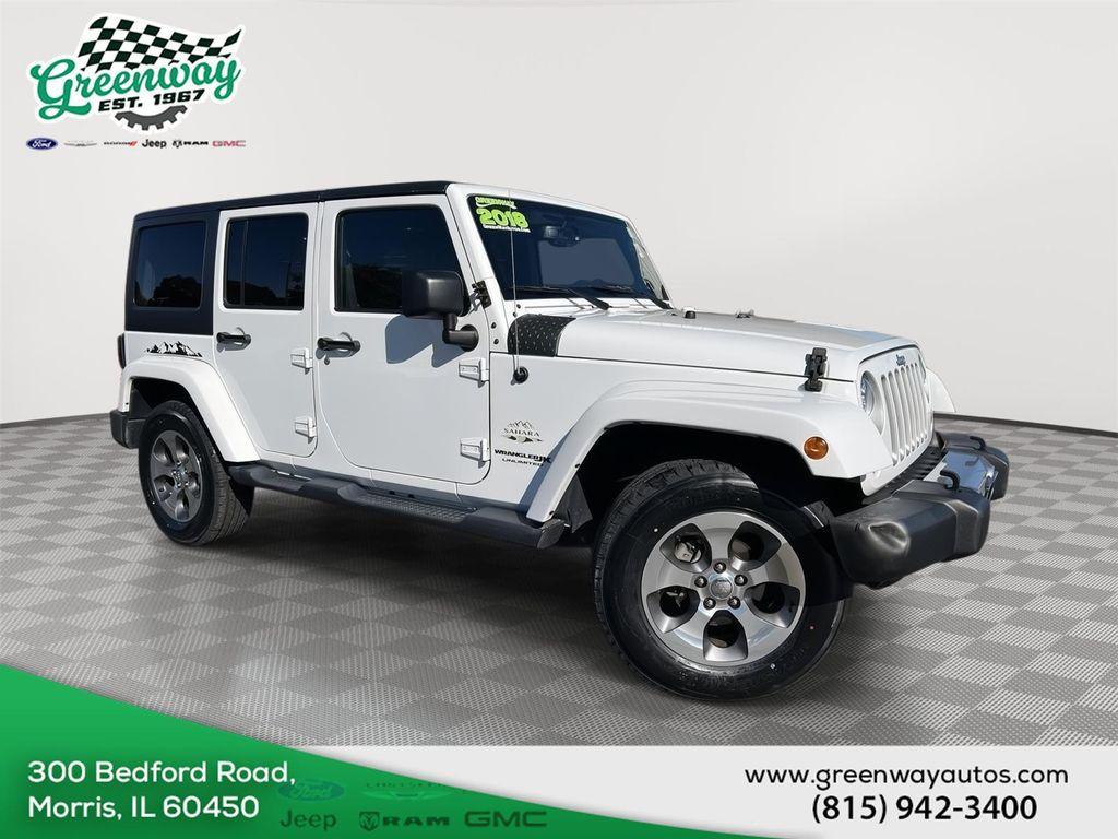 used 2018 Jeep Wrangler JK Unlimited car, priced at $20,444
