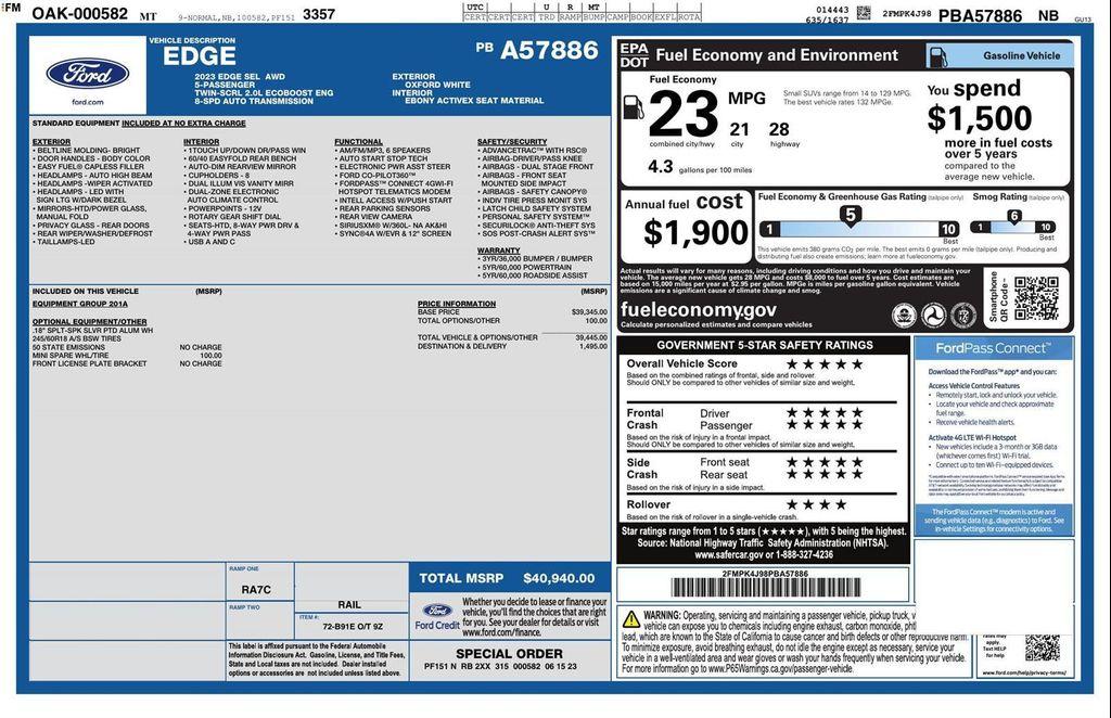 used 2023 Ford Edge car, priced at $21,857