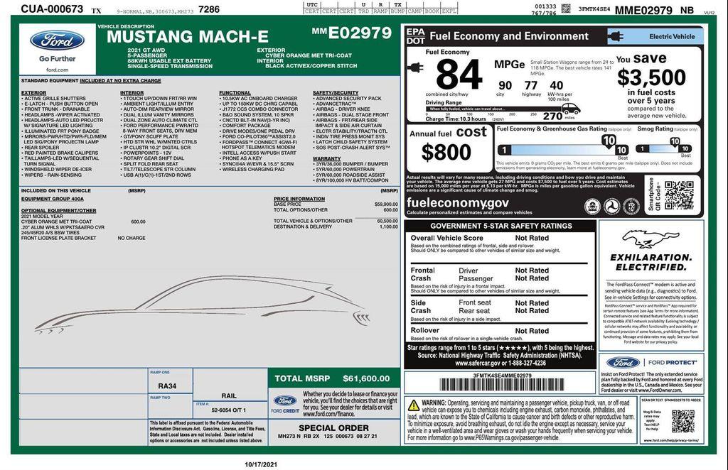 used 2021 Ford Mustang Mach-E car, priced at $22,887