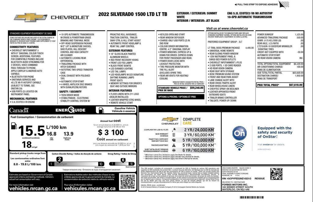 used 2022 Chevrolet Silverado 1500 car, priced at $38,888